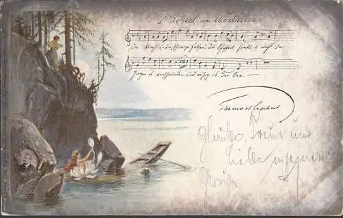 S. Röserl de Wörthersee, carte de chanson, couru 1900