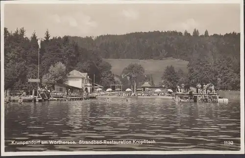 Krumpendorf am Wörthersee, Strandbad-Restauration Kropfitch, inachevé