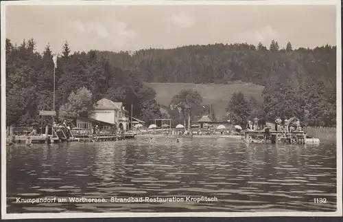 Krumpendorf am Wörthersee, Strandbad-Restauration Kropfitsch, ungelaufen