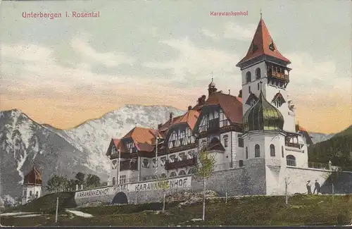 Sous-sols dans la vallée de Rosental, Karawankenhof, couru en 1909