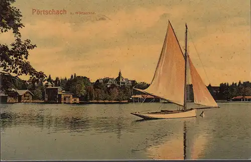 Pörtschach a. Wörthersee, Hotel, Segelboot, gelaufen