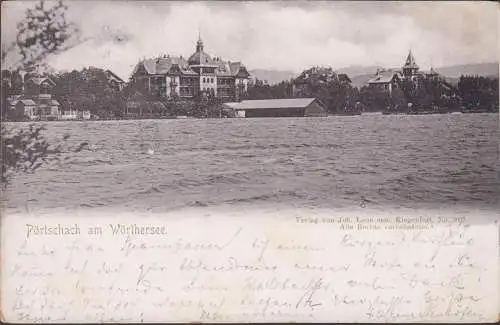 Pörtschach a. Wörthersee, Etablissement Wahliss, couru 1902