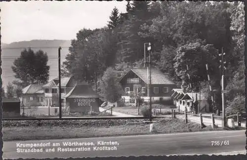 Krumpendorf, Restauration Krofitsch, Strandbad Boote, ungelaufen