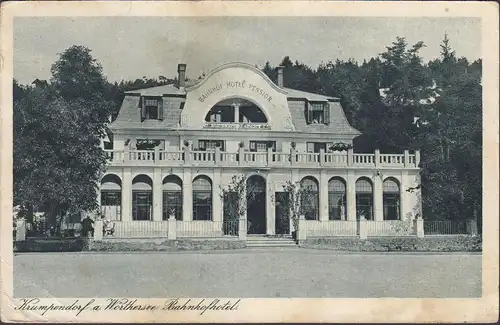 Krumpendorf, hôtel de gare, couru en 1925