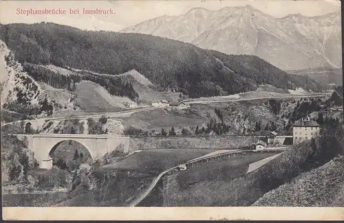 Innsbruck, Stephansbrücke, gelaufen 1911