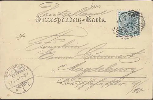 Gruss aus Innsbruck, Panoramaansicht, gelaufen 1900