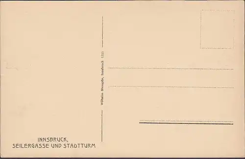 Innsbruck, Seilergasse, Stadtturm, Pferde, ungelaufen