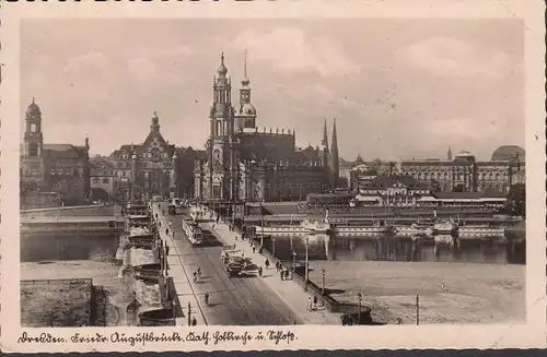 Dresde, Friedrich August Pont, vapeur, tramway, Feldpost, couru en 1941