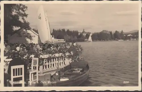 Pörtschach a. Wörthersee, Partie beim Cafe Werzer, gelaufen 1942