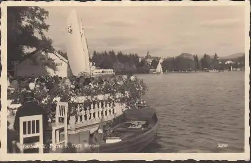 Pörtschach a. Wörthersee, Partie beim Cafe Werzer, gelaufen 1942