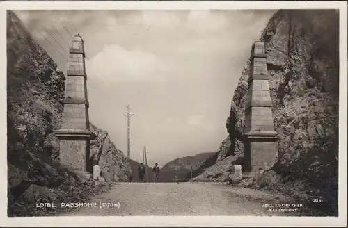 Loibl Passhöhe, frontière Allemagne-Slaviie du Sud, couru en 1931