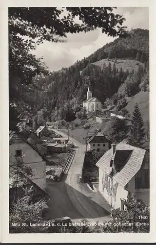 Ferlach, Neu St. Leonhard an der Loiblstrasse, Kirche, gelaufen 1934