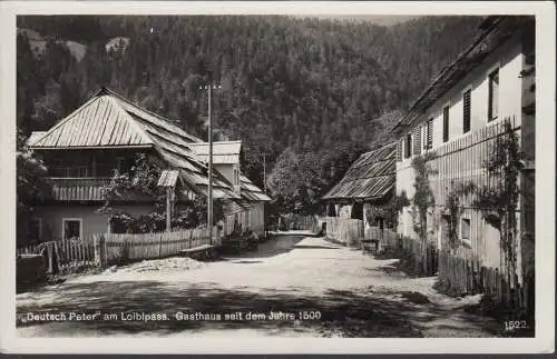 Allemand Peter am Loiblpass, auberge, couru