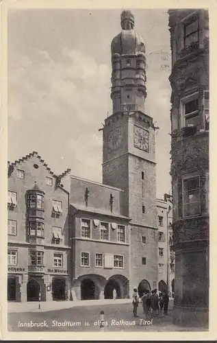 Innsbruck, Stadtturm, gelaufen 1953