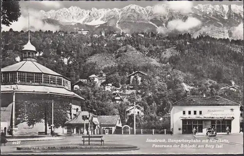 Innsbruck, Hungerburgbahn mit Nordkette, ungelaufen