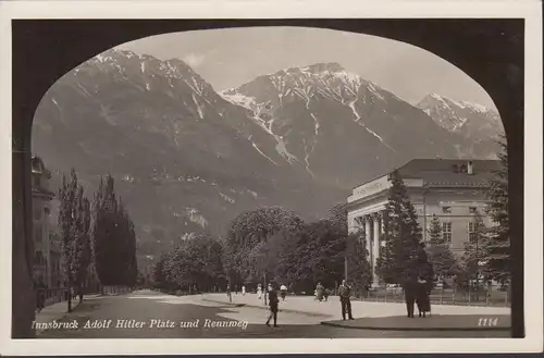 Innsbruck, Adolf Hitler Platz und Rennweg, ungelaufen