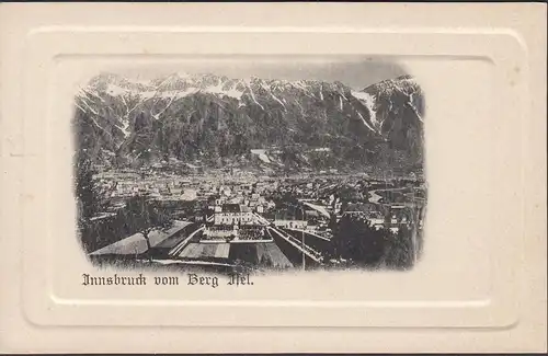 Innsbruck vom Berg Isel, Passepartout, ungelaufen