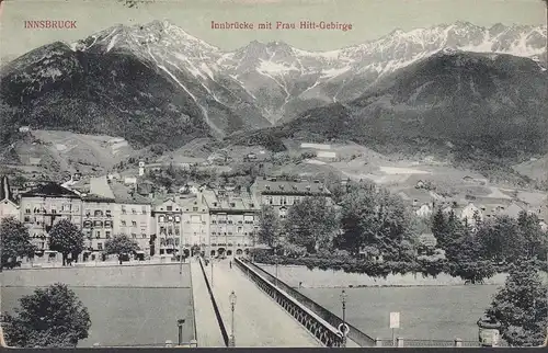 Innsbruck mit Frau Hitt Gebirge, gelaufen 1913, gelaufen 1900