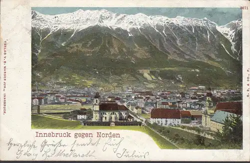 Innsbruck vers le nord, Kgl. Fournisseurs de la cour, couru en 1902