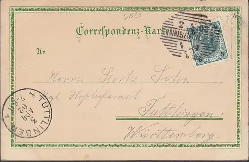 Innsbruck gegen Norden, Kgl. Hoflieferant, gelaufen 1902