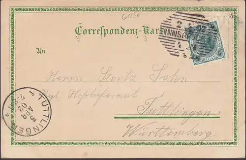 Innsbruck vers le nord, Kgl. Fournisseurs de la cour, couru en 1902