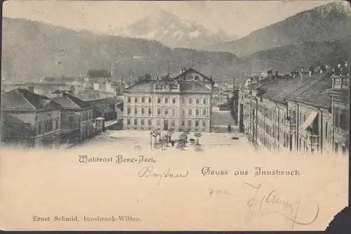 Grave de Innsbruck, Waldrast Berg Ilel, couru en 1898