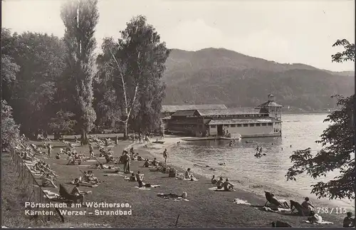 Pörtschach a. Wörthersee, Werzer Strandbad, ungelaufen