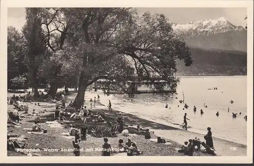 Pörtschach a. Wörthersee, Werzer Strandbad mit Mittagskogel, ungelaufen