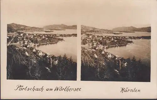 Pörtschach a. Wörthersee, Stereokarte, ungelaufen