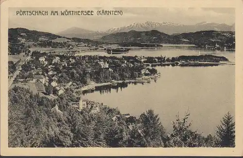 Pörtschach a. Wörthersee, vue panoramique, incurvée