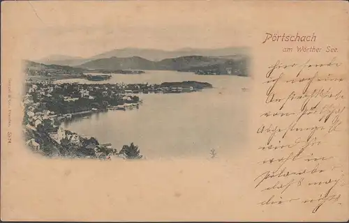 Pörtschach a. Wörthersee, Panoramaansicht, ungelaufen