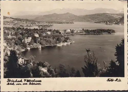 Pörtschach a. Wörthersee, vue panoramique, couru en 1939