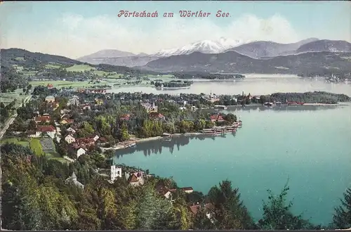 Pörtschach a. Wörthersee, Panoramaansicht, Villach. ungelaufen