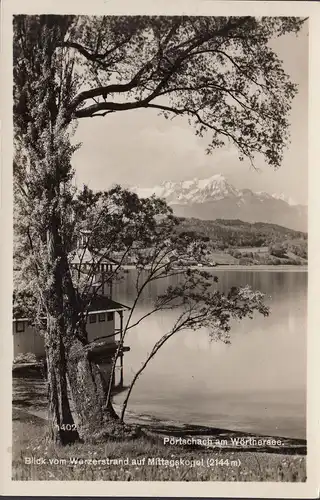 Pörtschach a. Wörthersee, Blick vom Werzerstand auf Mittagskogel, ungelaufen