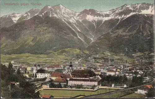 Innsbruck gegen Norden, Zensur, gelaufen 1915