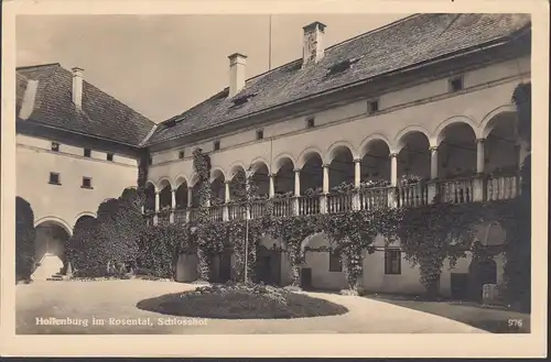 Hollenburg, Schlosshof, gelaufen 1953
