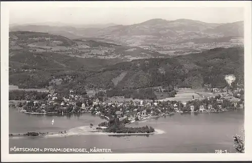 Pörtschach vom Pyramidenkogel, ungelaufen