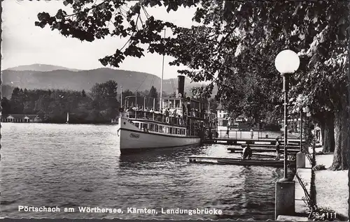 Pörtschach a. Wörthersee, Landungsbrücke, Dampfer, ungelaufen