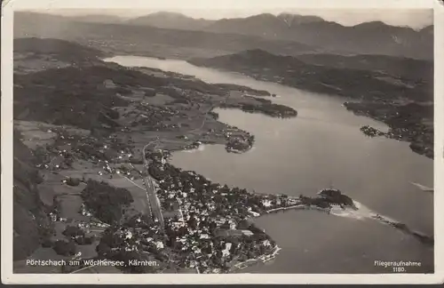 Pörtschach a. Wörthersee, Fliegeraufnahme, gelaufen