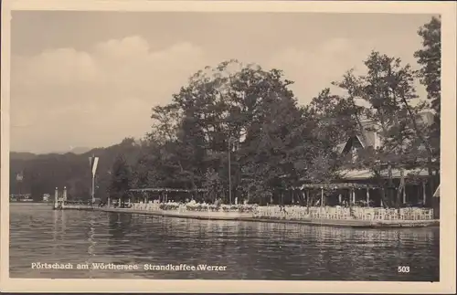 Pörtschach a. Wörthersee, Strandcafe Werzer, ungelaufen