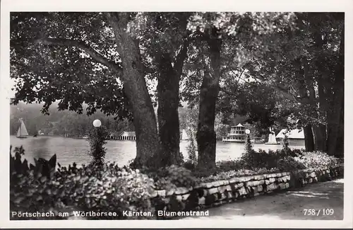 Pörtschach a. Wörthersee, Blumenstrand, ungelaufen