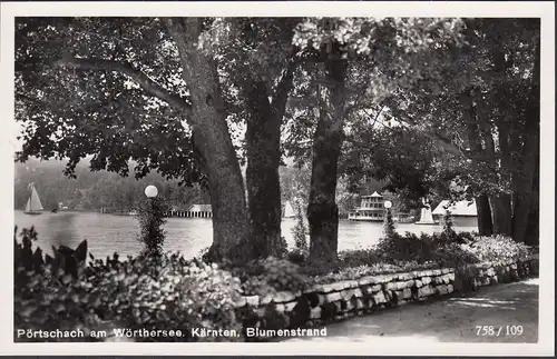 Pörtschach a. Wörthersee, Blumenstrand, ungelaufen