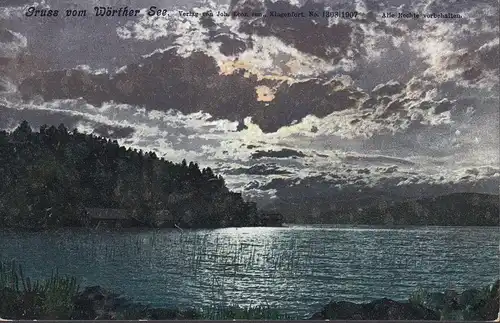 Le lac de Wörther, l'ambiance du soir, le temps perdu