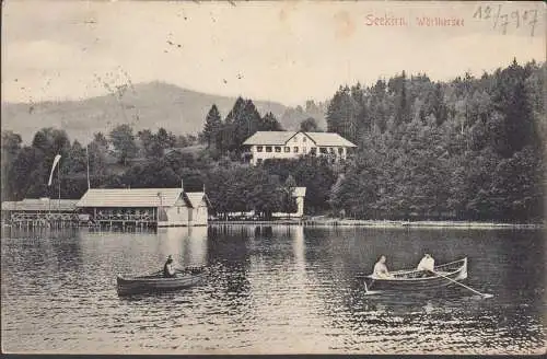 Sekirn, Maria Wörth, Ruderboote, gelaufen 1907