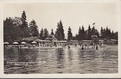 Pörtschach a. Wöthersee, Strandbad, gelaufen 1930