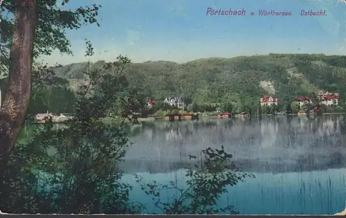 Pörtschach a. Wöthersee, Ostbucht, gelaufen 1914