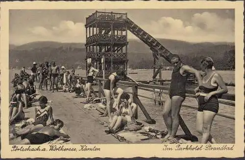 Pörtschach a. Wöthersee, Dans le parc de l'hôtel de plage, non-fréquent