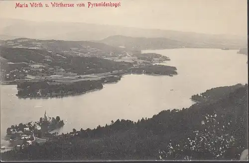 Pörtschach a. Wöthersee, Etablissement Wahlis , Blick auf Maria Wörth, ungelaufen