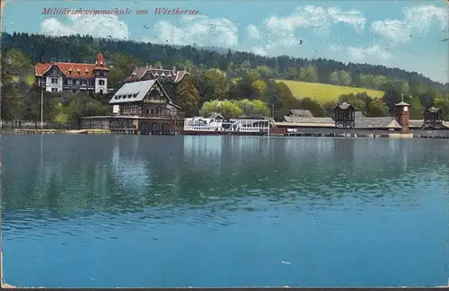 Pörtschach a. Wörthersee, école de natation militaire, couru 1913