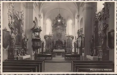 Pfarrkirche zu Attersee, Inneres, Altar, gelaufen